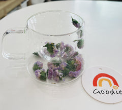 Bottles & Cups - Flower Glass Cup-200ml - Goodie Goodie