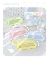 Stationery - Rosyposy Pastel Cotton Candy Pencil Case-Yellow - Goodie Goodie