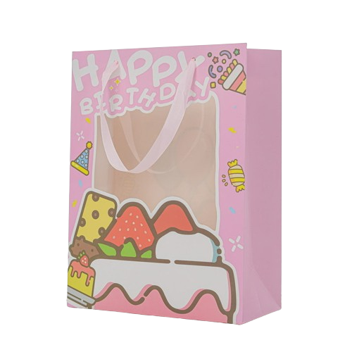 Goodie Bags - Birthday Gift Bag 19.5*9.5*24.5cm Pink - Goodie Goodie
