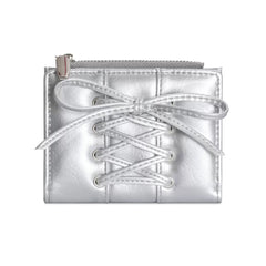 Bags & Storage - Bowknot Strap Wallet-Silver - Goodie Goodie