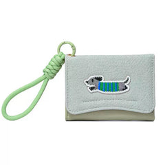 Bags & Storage - Dachshund Appliqué Wallet-Green - Goodie Goodie