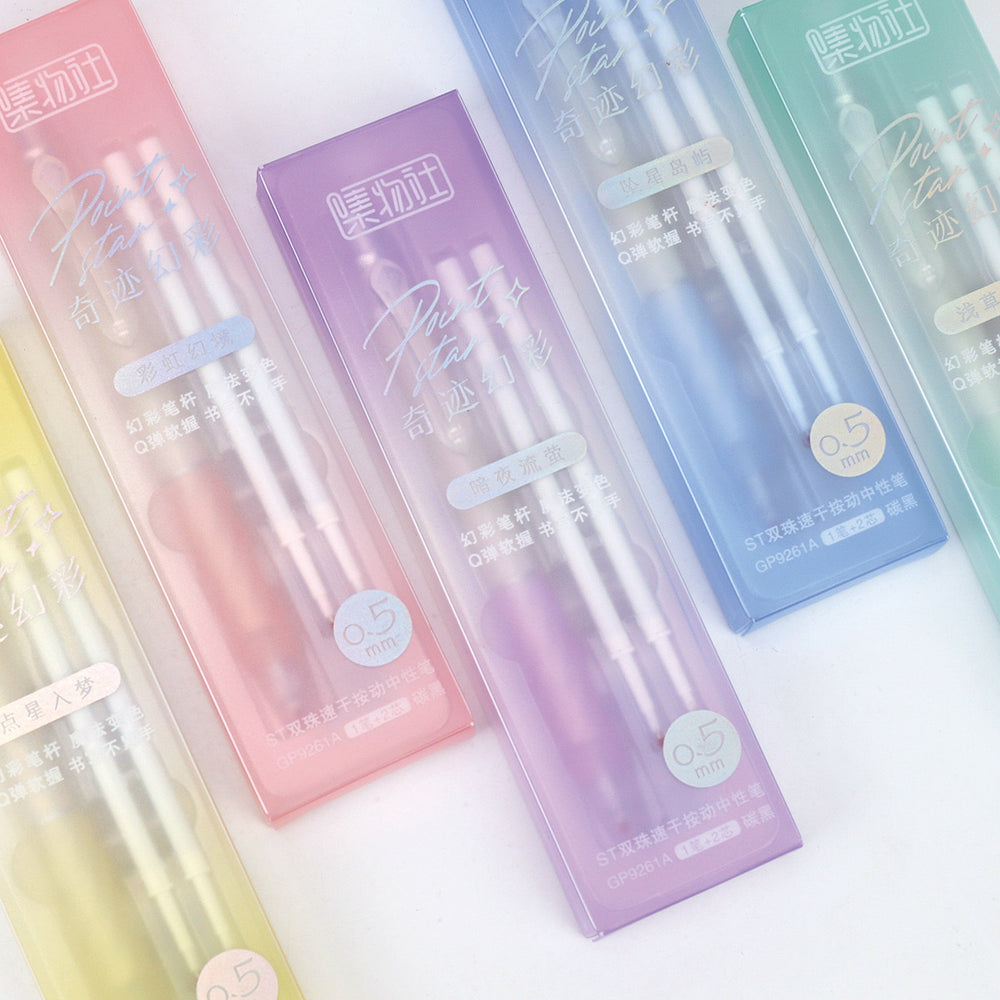 - Jimonosha Gel Pen 0.5mm Black +2 Refills-Assorted - Goodie Goodie