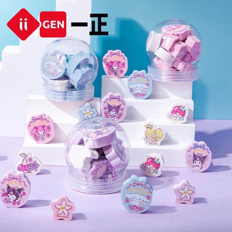 Stationery - Sanrio Characters Erasers Set – 12pcs - Goodie Goodie