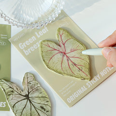 Stationery - Leaf Sticky Notes-30 Pieces - Goodie Goodie