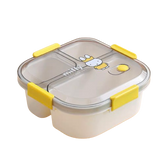 Lunch Boxes & Bags - Miffy Square Bento Lunchbox – 1100ml Yellow - Goodie Goodie