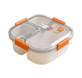 Lunch Boxes & Bags - Miffy Square Bento Lunchbox – 1100ml Orange - Goodie Goodie