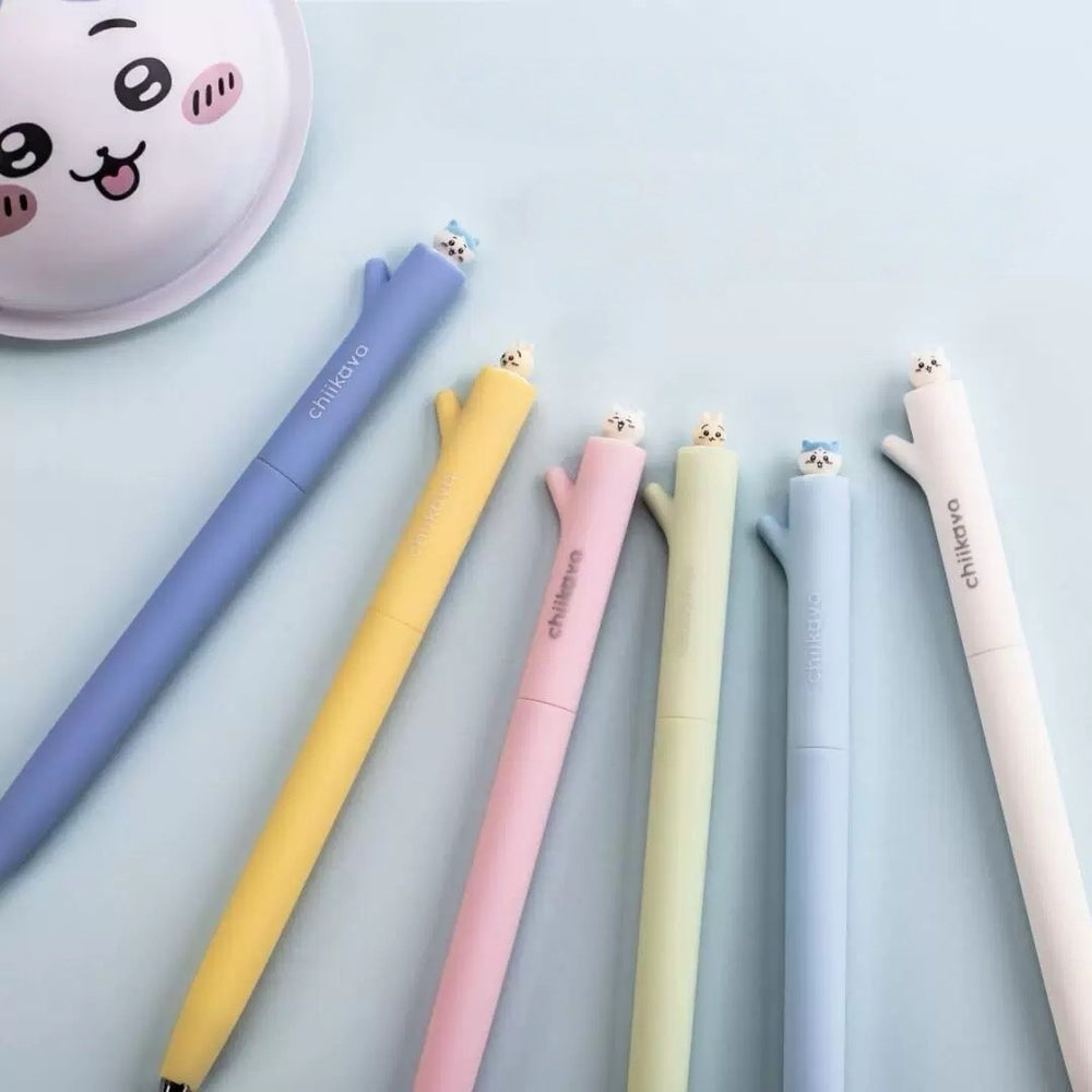 Stationery - Chiikawa Twist Gel Pen 0.5mm Black Ink Assorted - Goodie Goodie