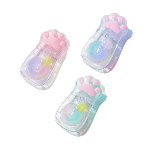 Stationery - Cat Paw Correction Tape 5mm*30m Assorted - Goodie Goodie