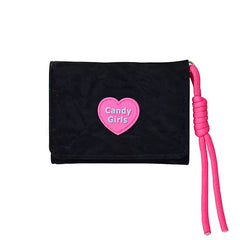 Bags & Storage - Heart Candy Wallet-Black - Goodie Goodie