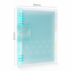 Kokuyo × Pastel Cookie Layered Series 8 Holes Binder Note A4 40 Sheets