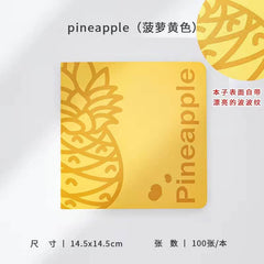 Stationery - Thicken Grid Notebook Pineapple - Goodie Goodie