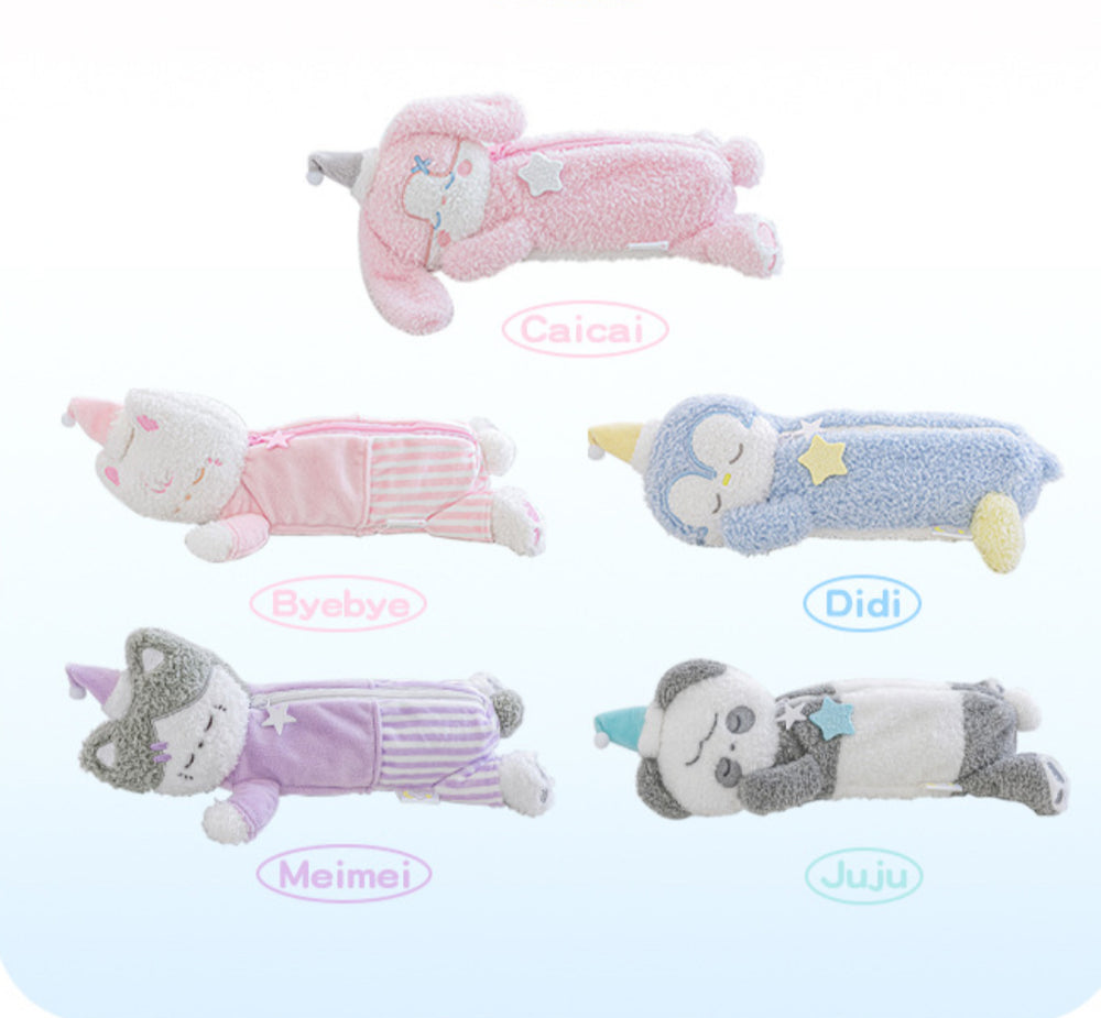Stationery - Rosyposy Plush Goodnight Pencil Case-Cat - Goodie Goodie