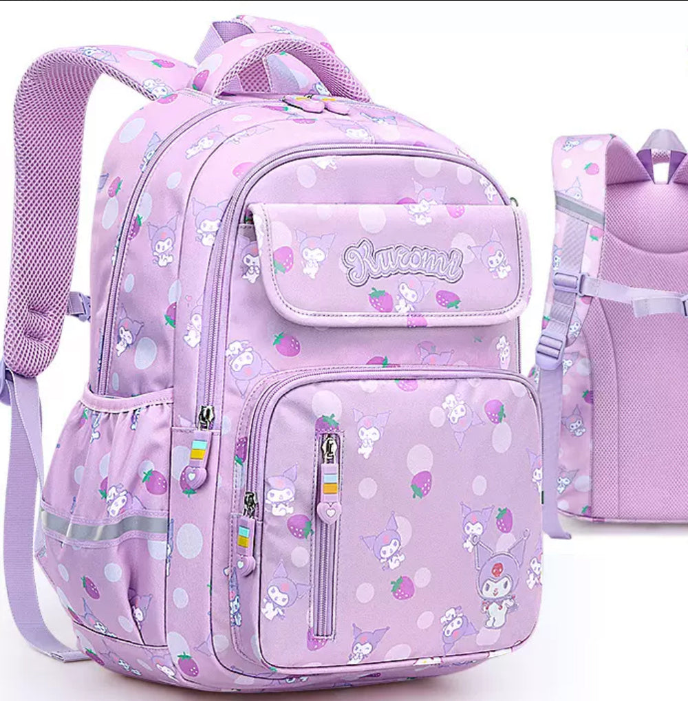 Bags & Storage - Sanrio School Backpack 31x13x42cm Kuromi - Goodie Goodie