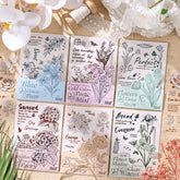 Stationery - Floral Poetry Series Flower Plant Stickers - Goodie Goodie