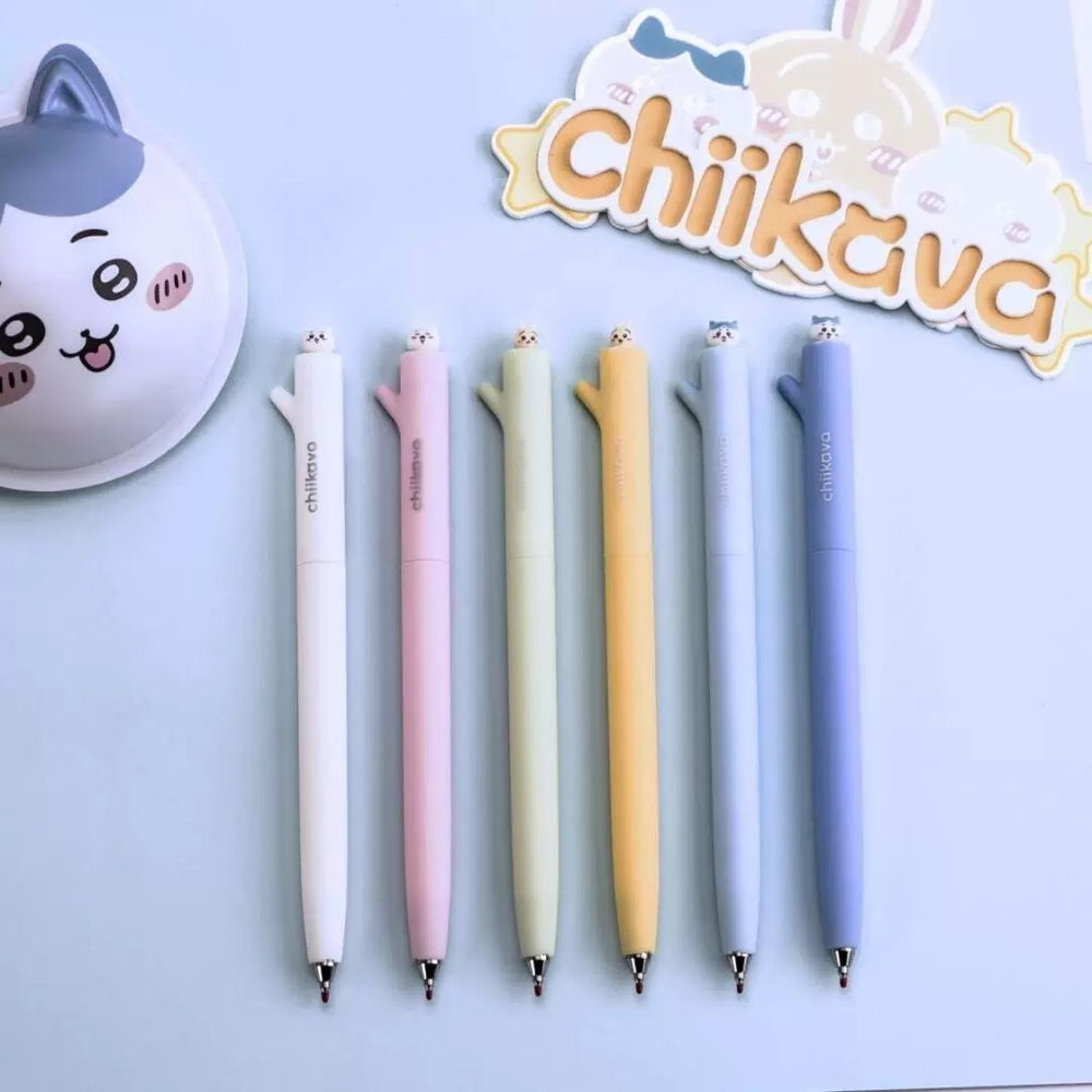 Stationery - Chiikawa Twist Gel Pen 0.5mm Black Ink Assorted - Goodie Goodie