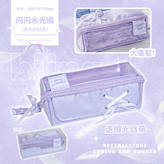 Stationery - Rosyposy Super Soft Exclusive Prism Pencil Case-Purple - Goodie Goodie