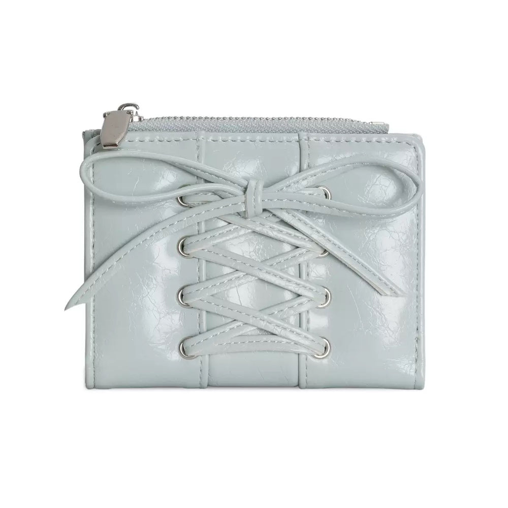 Bags & Storage - Bowknot Strap Wallet-Grayish Blue - Goodie Goodie
