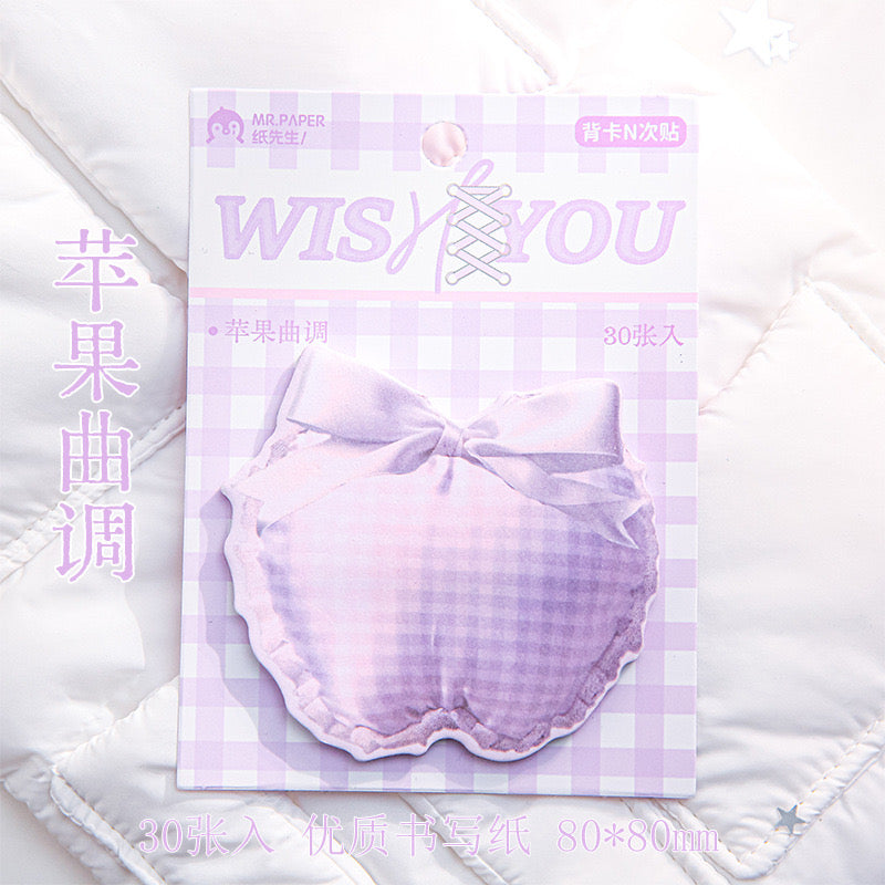 Stationery - Mr. Paper Shaped Sticky Notes – 30 Sheets - Goodie Goodie