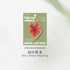 Stationery - Leaf Sticky Notes-30 Pieces - Goodie Goodie