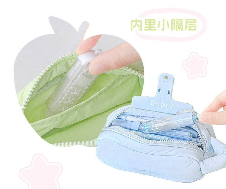 Stationery - Rosyposy Pastel Cotton Candy Pencil Case-Yellow - Goodie Goodie