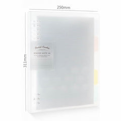 Kokuyo × Pastel Cookie Layered Series 8 Holes Binder Note A4 40 Sheets