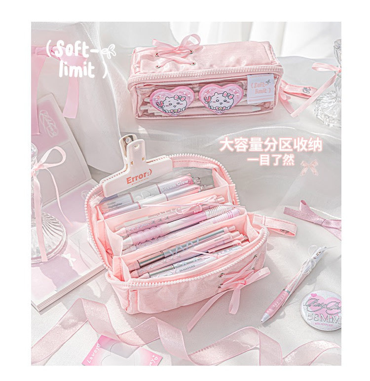 Stationery - Rosyposy Super Soft Exclusive Prism Pencil Case-Purple - Goodie Goodie