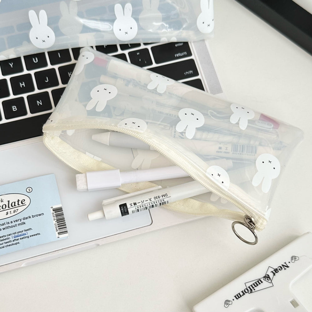 Stationery - PVC Rabbit Pencil Case - Goodie Goodie