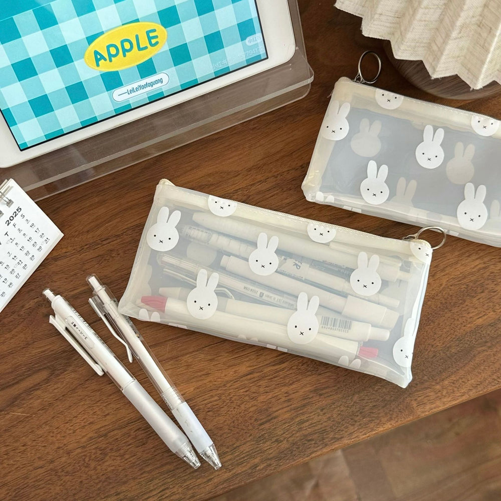 Stationery - PVC Rabbit Pencil Case - Goodie Goodie