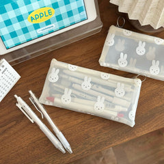 Stationery - PVC Rabbit Pencil Case - Goodie Goodie