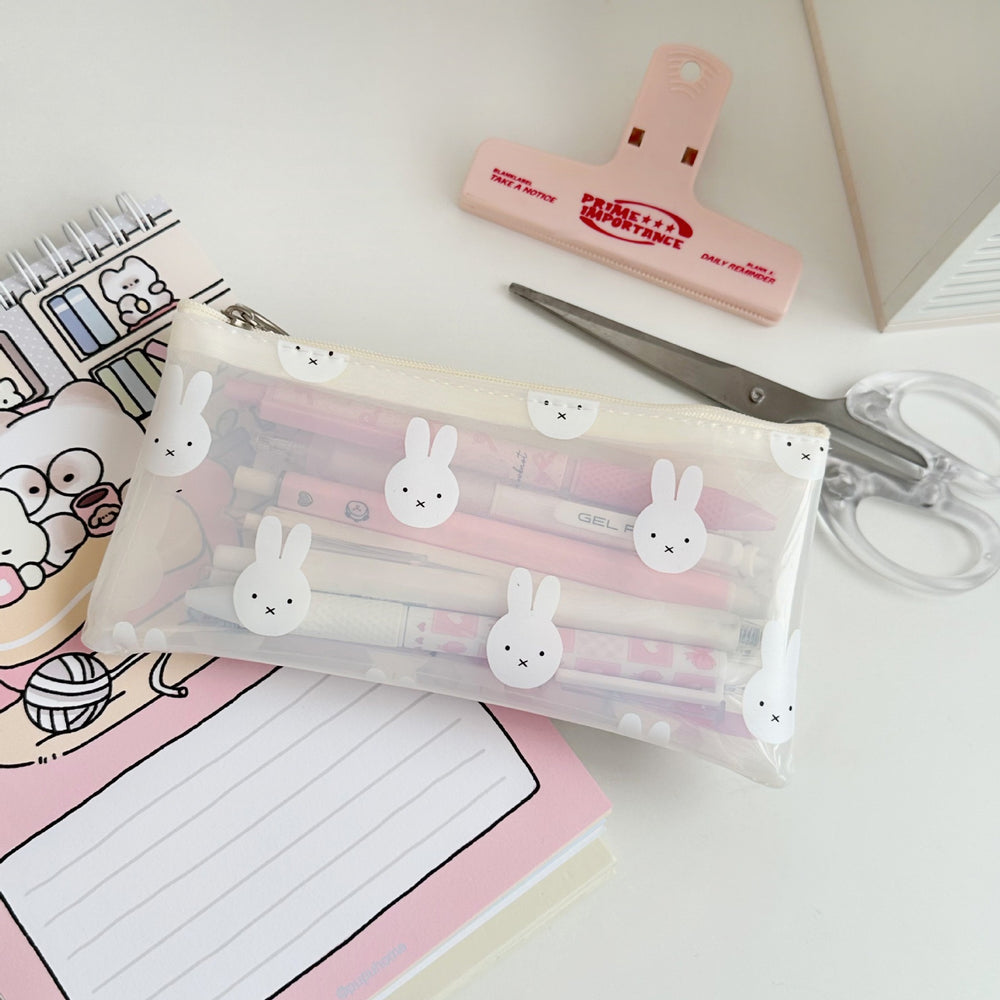 Stationery - PVC Rabbit Pencil Case - Goodie Goodie