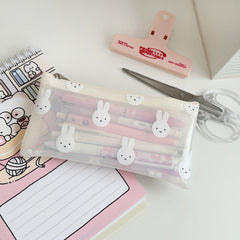 Stationery - PVC Rabbit Pencil Case - Goodie Goodie