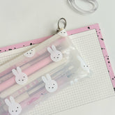 Stationery - PVC Rabbit Pencil Case - Goodie Goodie