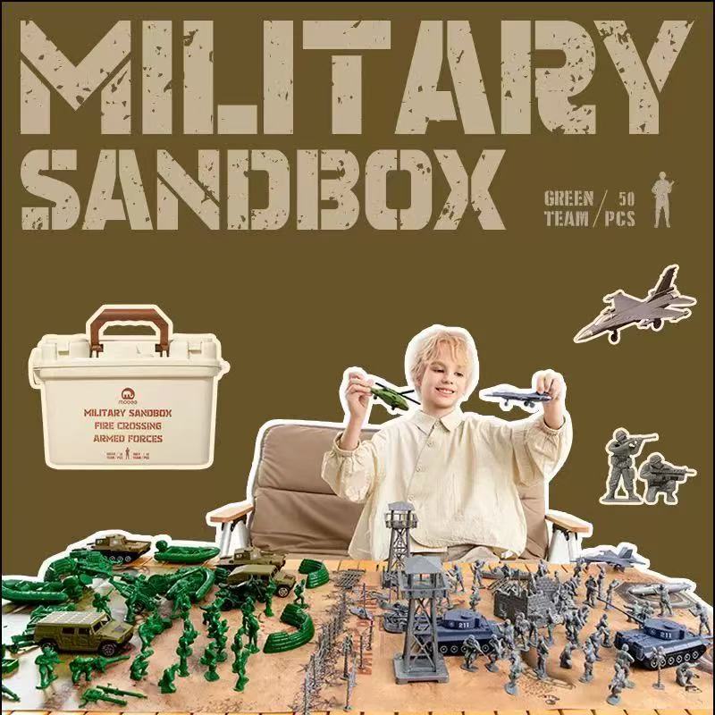 Gifts - Mobee Military Sandbox 50pcs Grey Team - Goodie Goodie