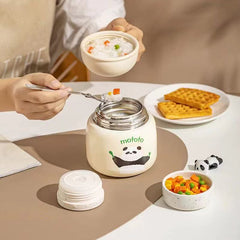 Lunch Boxes & Bags - Mototo Stainless Steel Lunchbox 500ml Panda #2 - Goodie Goodie