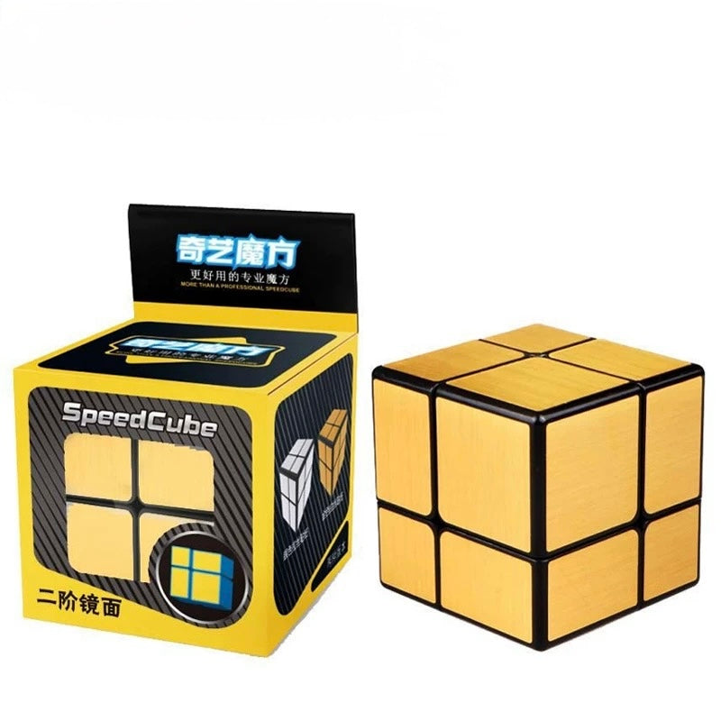 Tech & Toys - QY Mirror Speed Cube 2x2 Gold - Goodie Goodie