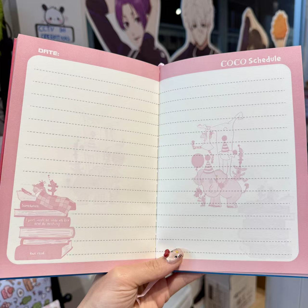 Stationery - COCO Schedule A5 Notebook - Goodie Goodie