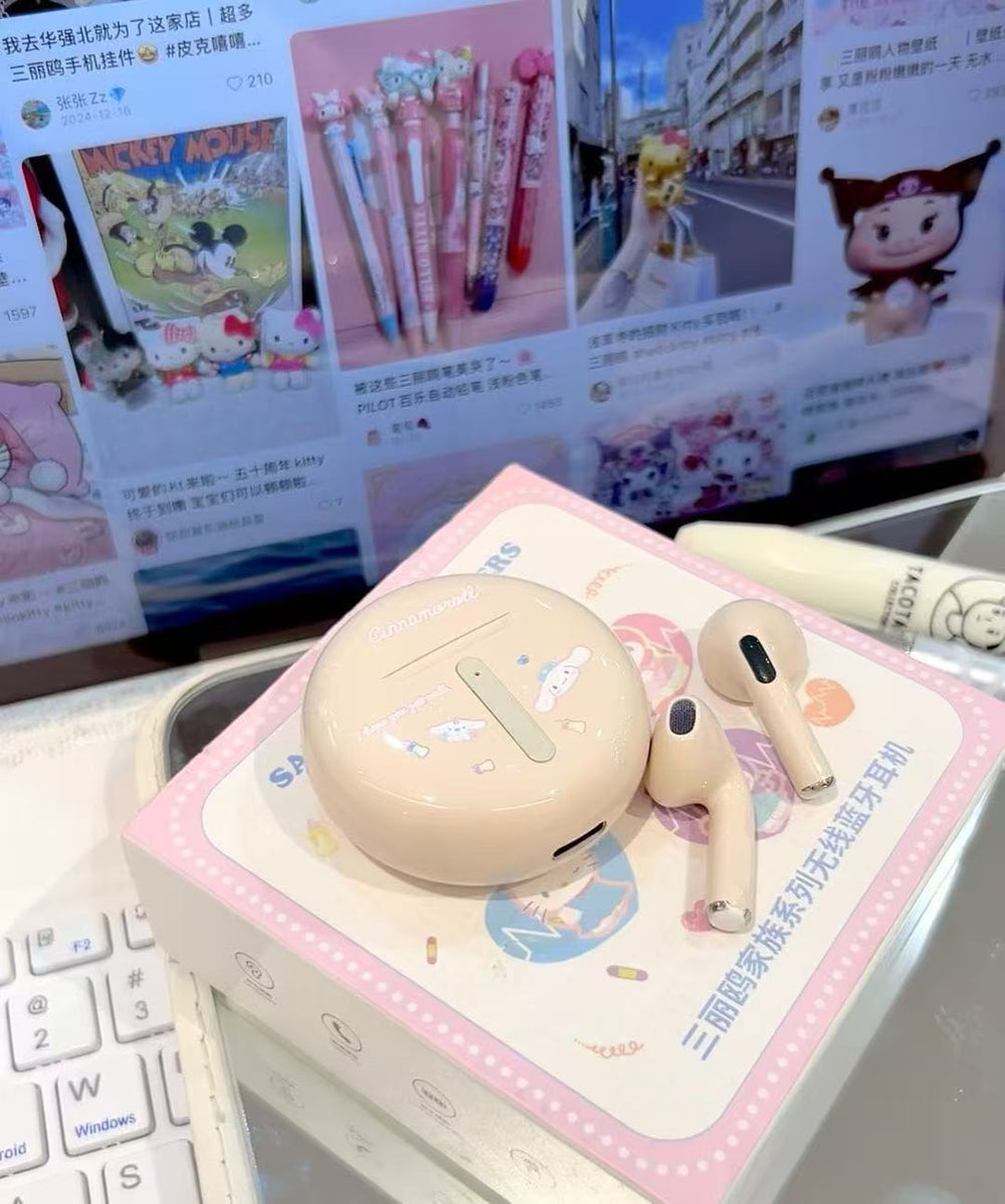 Tech & Toys - Sanrio Bluetooth Earbuds - Cinnamoroll - Goodie Goodie