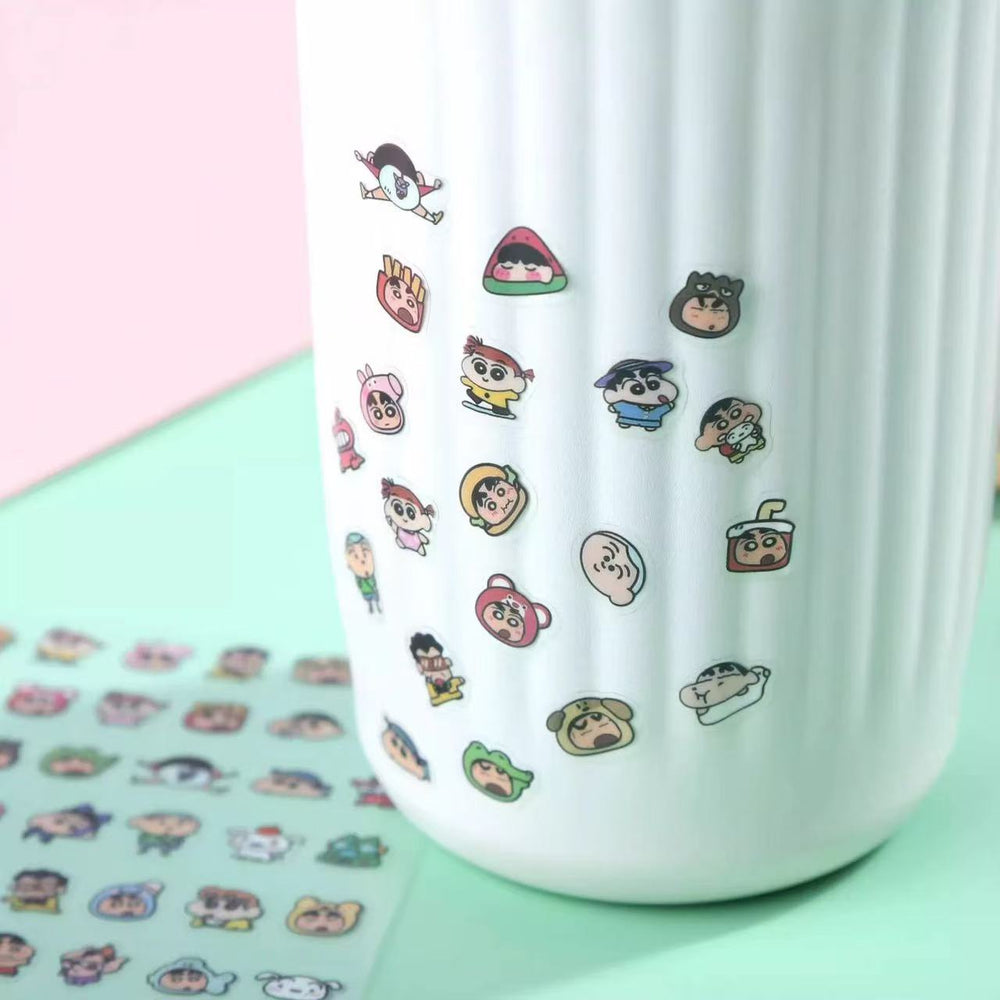Stationery - Mini PET Shin-Chan Stickers 56pcs - Goodie Goodie