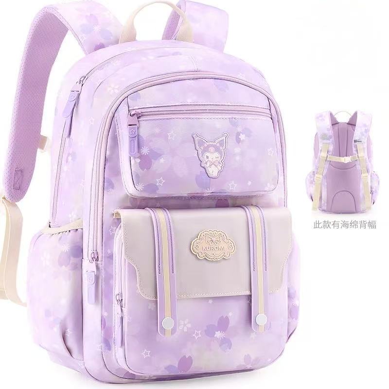 Bags & Storage - Sanrio School Backpack 30x20x45cm Kuromi - Goodie Goodie