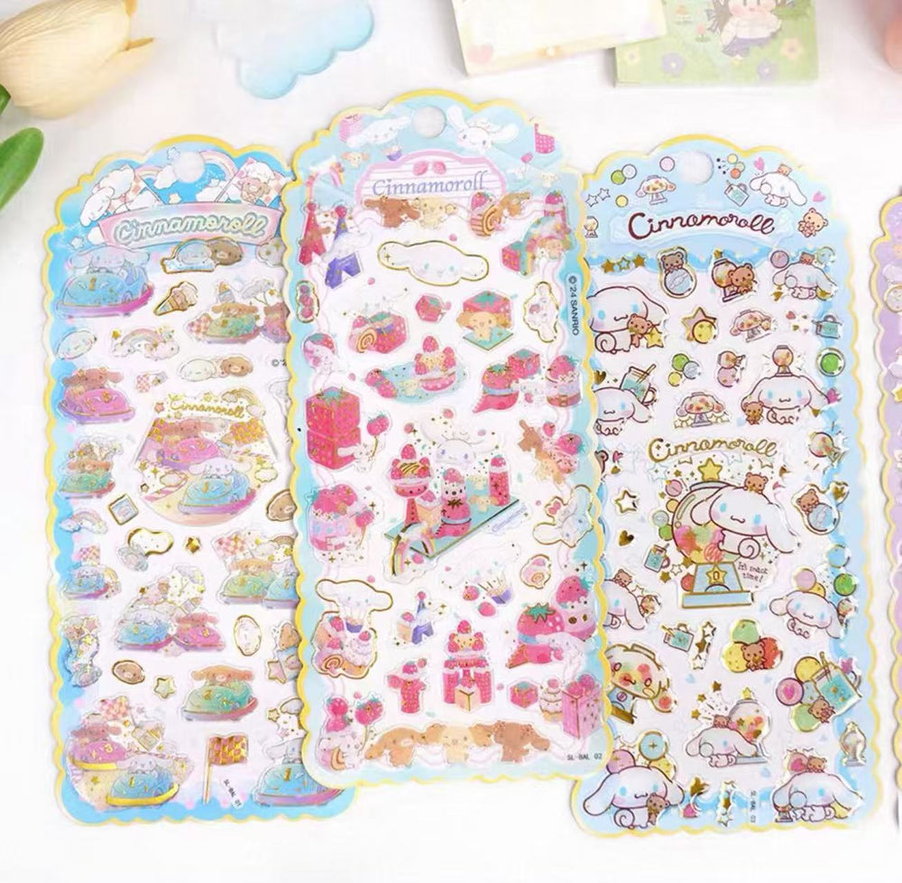 Stationery - Cinnamoroll PVC Waterproof Stickers Assorted - Goodie Goodie