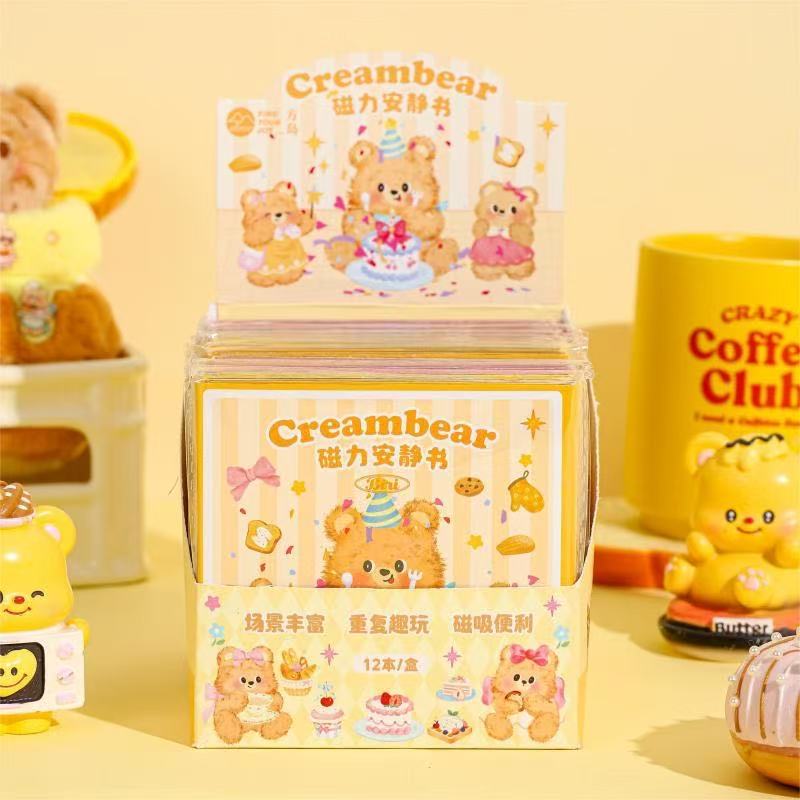 Stationery - Creambear Magnet Decoration Quiet Book 10x10cm Assorted - Goodie Goodie