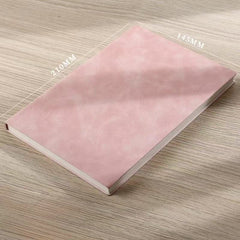 Stationery - Soft PU Leather Cover Notebook A5 100pgs Pink - Goodie Goodie