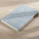 Stationery - Soft PU Leather Cover Notebook A5 100pgs Blue - Goodie Goodie
