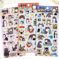 Stationery - SUPREMO CAT Bubble Stickers Assorted - Goodie Goodie