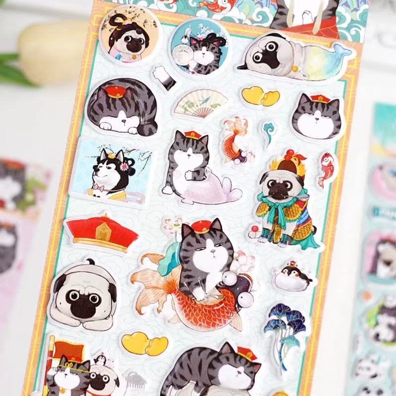 Stationery - SUPREMO CAT Bubble Stickers Assorted - Goodie Goodie