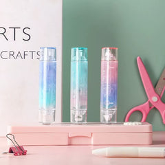 Stationery - Triangular 2-in-1 Correction Tape 5mmx4m & Glue Tape Roller 5mmx3m Assorted - Goodie Goodie