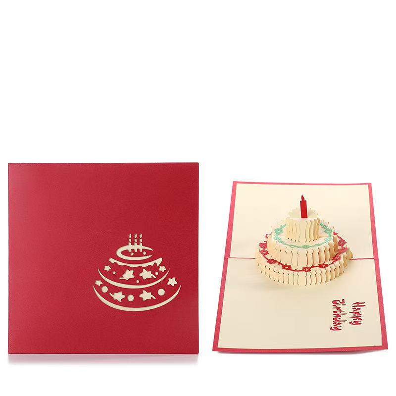 Gifts - 3D Birthday Card with Envelope 15x15cm #1 - Goodie Goodie