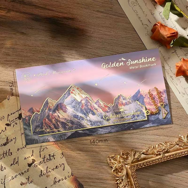 Stationery - Golden Sunshine Metal Bookmark Pink Moment - Goodie Goodie