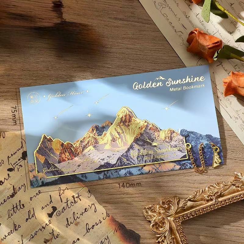 Stationery - Golden Sunshine Metal Bookmark Golden Hour - Goodie Goodie