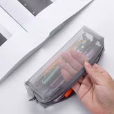 Stationery - Square Mesh Pencil Case 6x6x20cm - Goodie Goodie